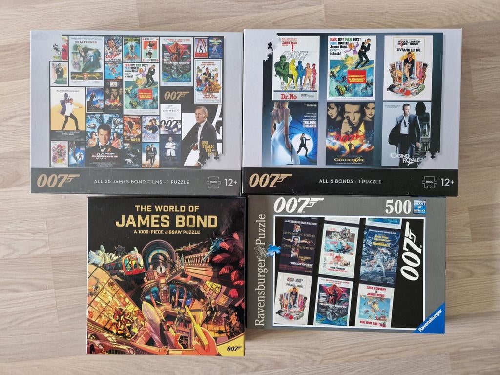 4 James Bond legpuzzels, Ophalen