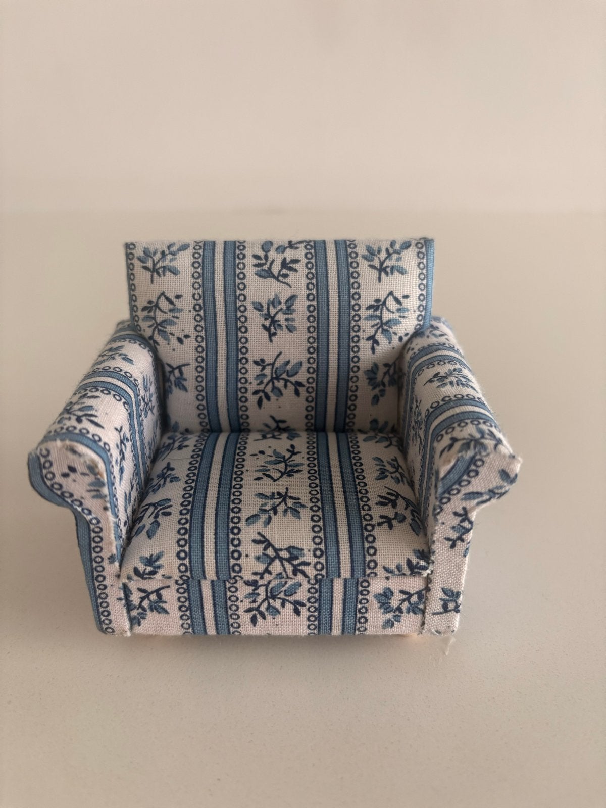 Miniatuur Poppenhuis Meubels - Bank en Fauteuil Set, Verzenden, Nieuw, Poppenhuis