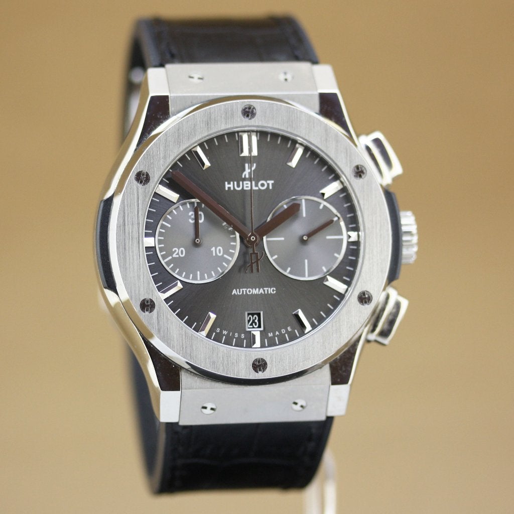 Hublot Classic Fusion Chronograph 45 Titanium, Overige merken, Overige materialen, Gebruikt, Polshorloge
