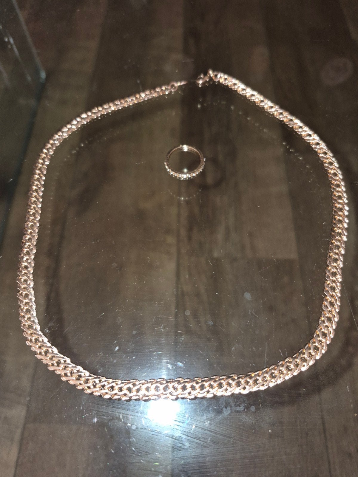 Rose goud setje, Sieraden, Tassen en Uiterlijk, Kettingen, Ophalen of Verzenden, Nieuw, Goud, Goud