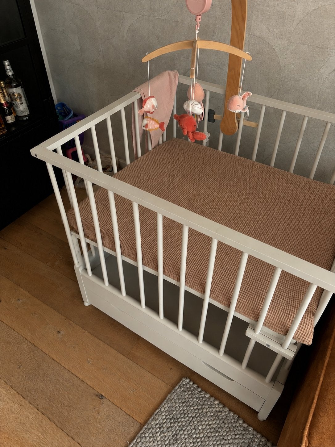 Muziek mobiel met zeedieren voor babies, Ophalen, Zo goed als nieuw, Mobiel, Met geluid
