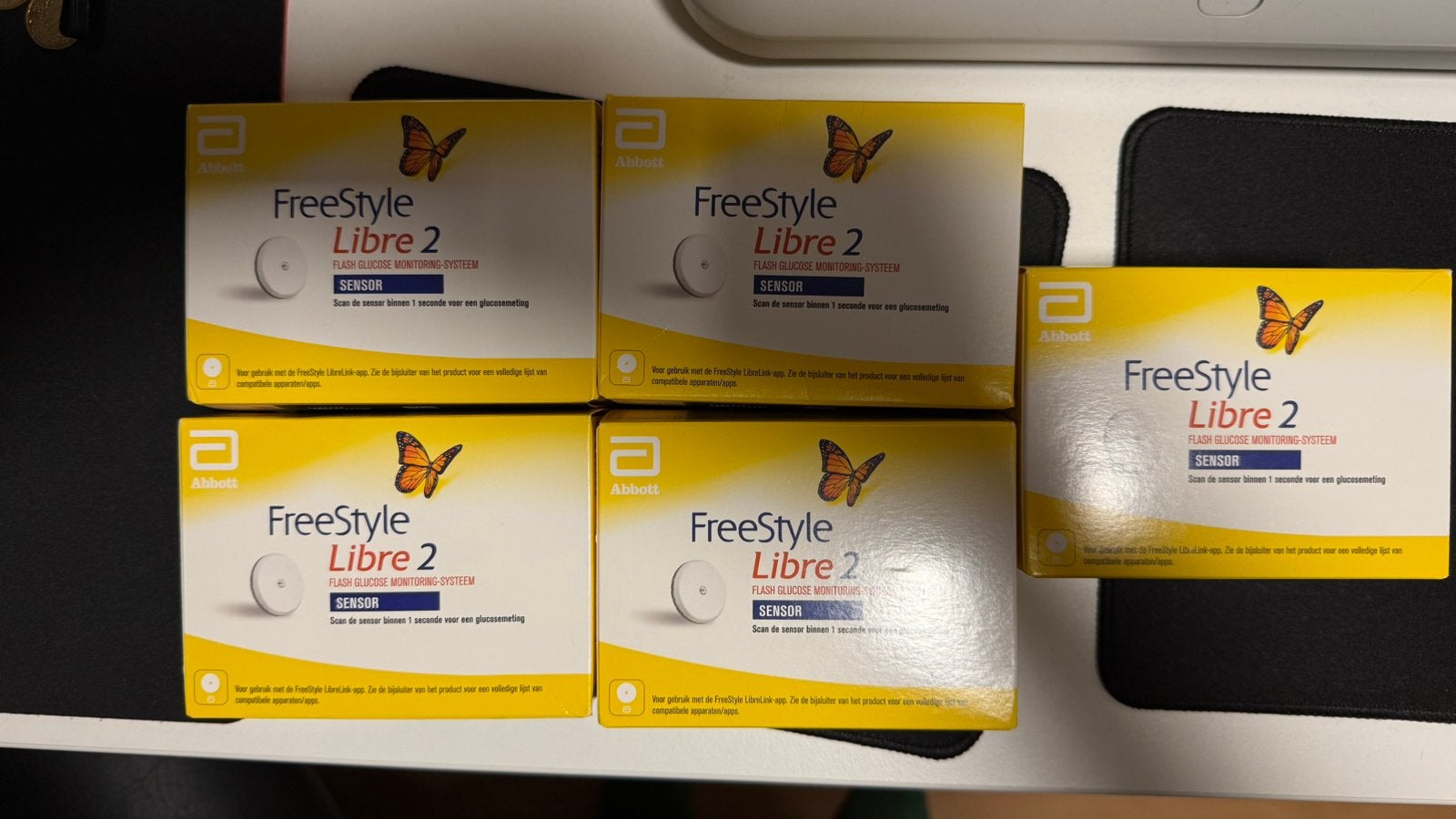 5 Abbott freestyle libre 2 sensors, Ophalen of Verzenden, Nieuw, Overige typen