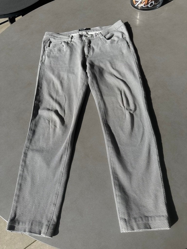 Grijs/witte Angels broek, maat 42, Verzenden, Maat 42/44 (L), Angels, Gedragen
