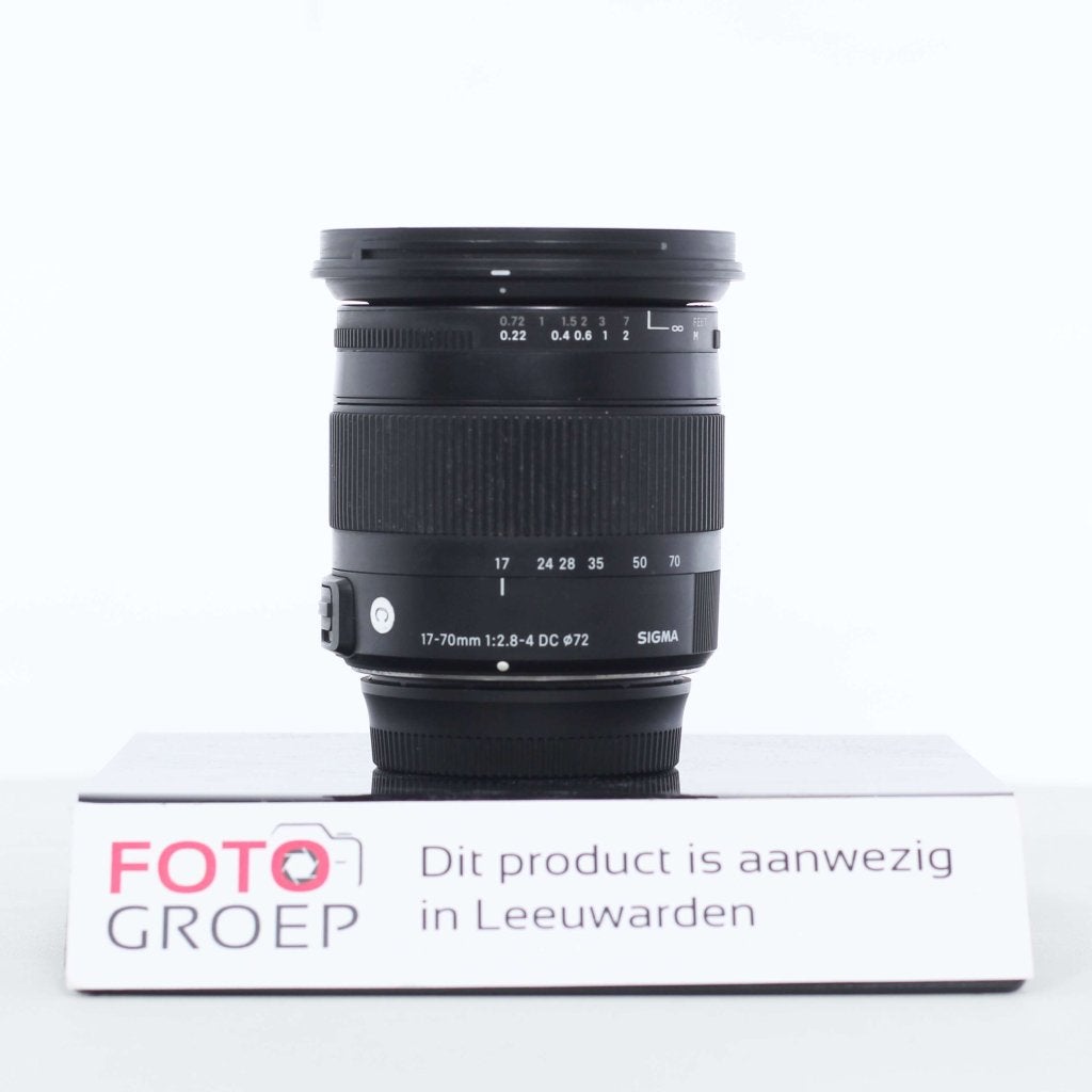 Sigma 17-70mm f/2.8-4 DC zoomlens Nikon(Occasion Leeuwarden), Foto-Groep, Gebruikt, Luttekepoortstraat 26 3841 AX Harderwijk, Overige typen
