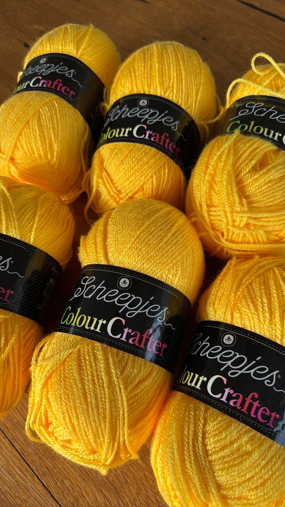 Scheepjes Colour Crafter Wol - 6 bollen geel. 100 gram., Hobby en Vrije tijd, Ophalen of Verzenden, Nieuw, Breien of Haken, Wol of Garen