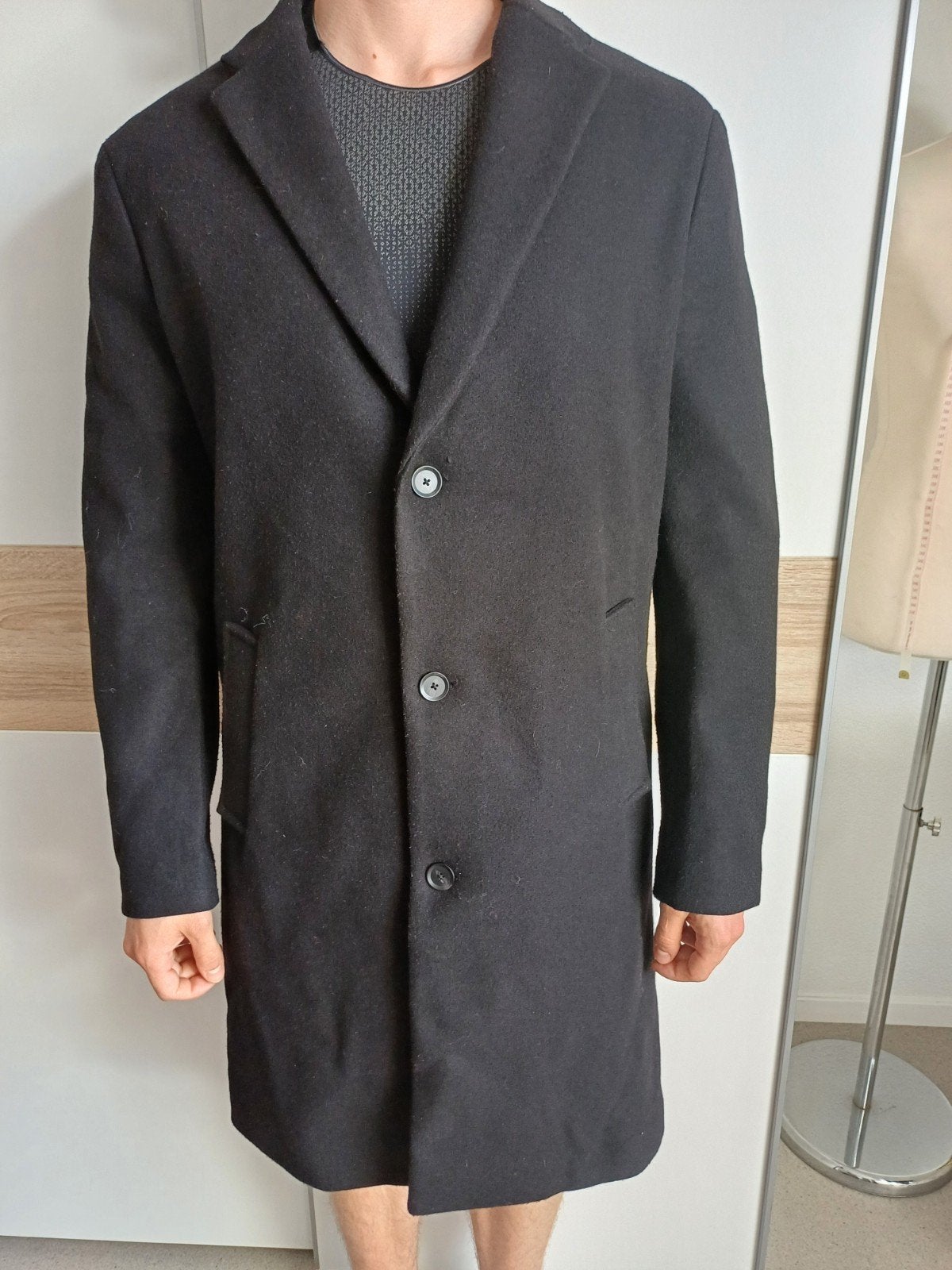 Stijlvolle Zwarte Zara Jas - Maat XL, Zara, Zwart, Maat 56/58 (XL), Ophalen of Verzenden