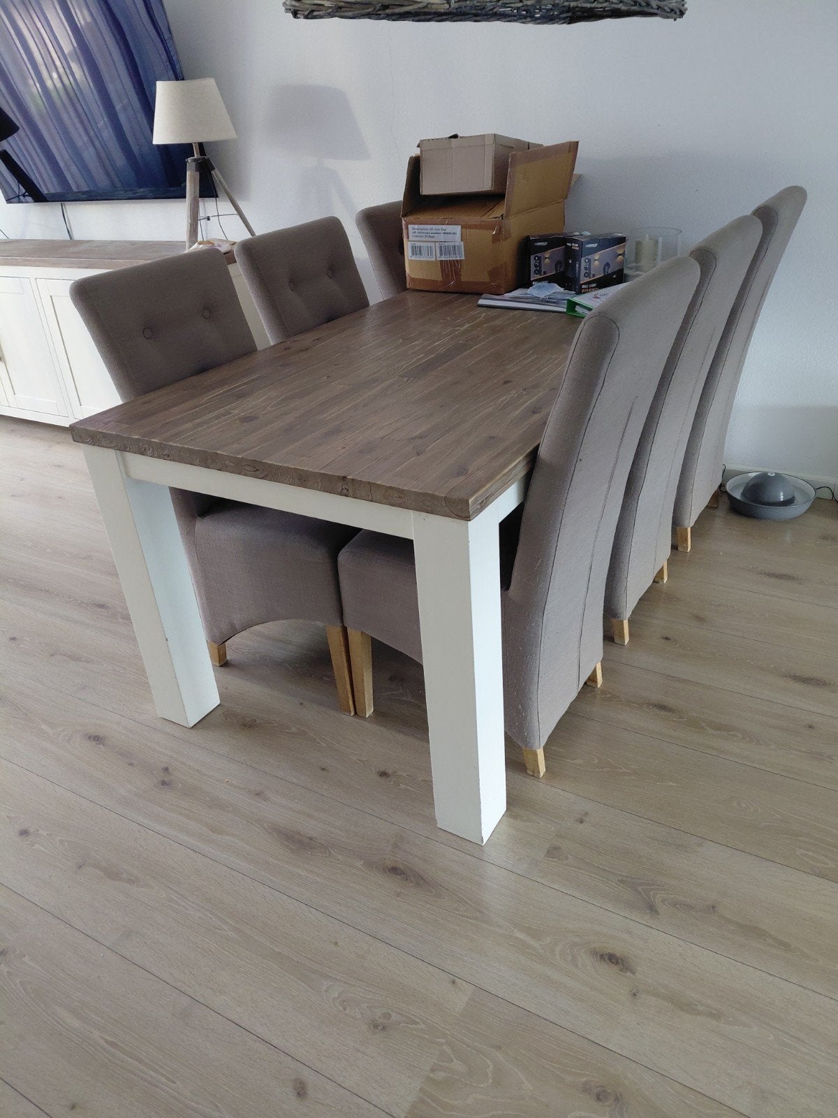 Eettafel € 50, Huis en Inrichting, Ophalen, Gebruikt, 50 tot 100 cm, 150 tot 200 cm