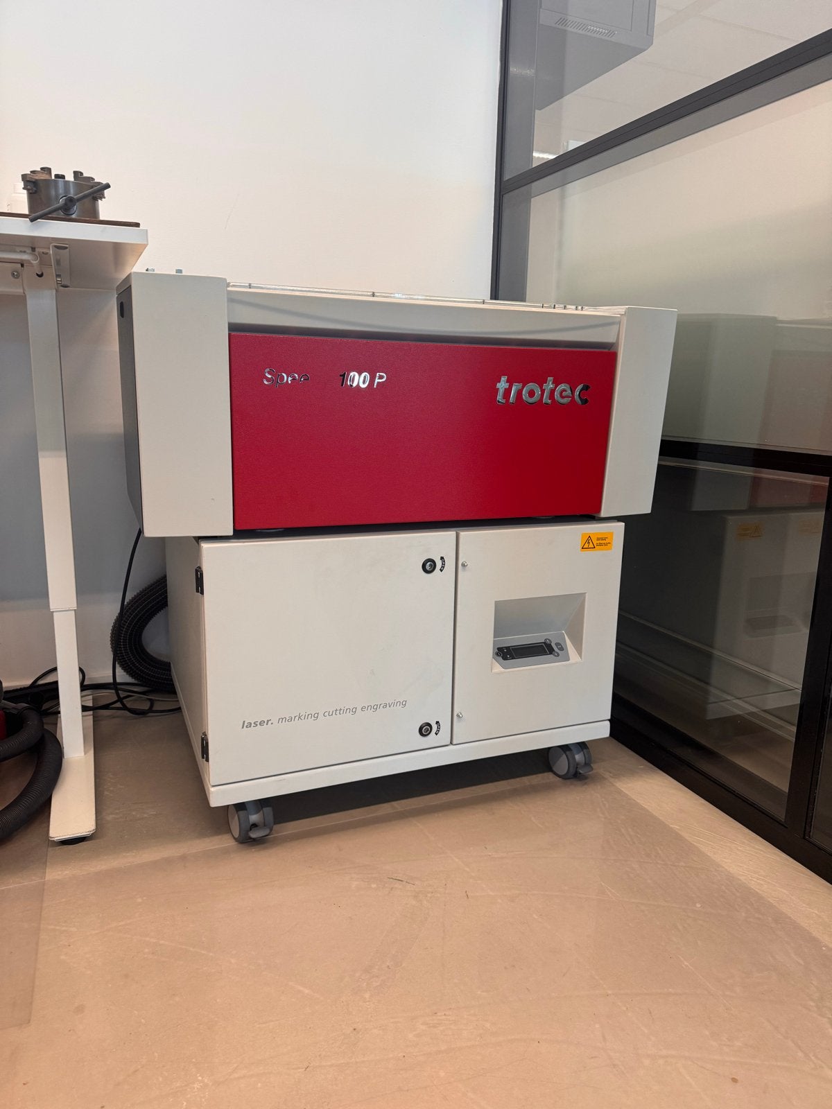 Trotec Speedy 100R 80W CO2 laser met Atmos Compact filter, Ophalen