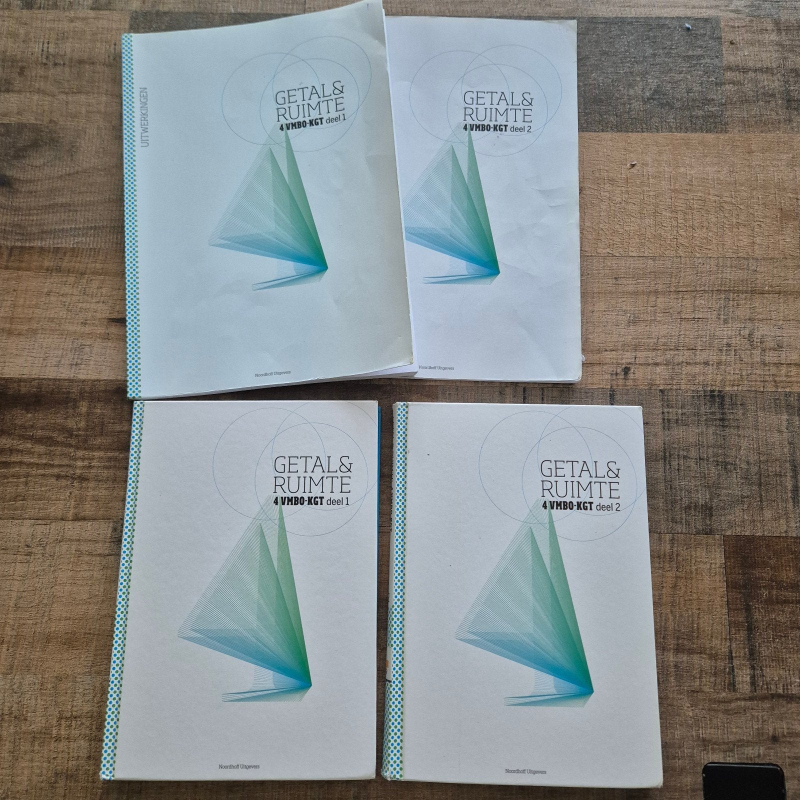 Getal & Ruimte deel 1 & 2 + uitwerkingen 4 VMBO KGT, Boeken, Gelezen, Ophalen of Verzenden, Beta, L.A. Reichard, G.J. de Jong, H.J. Hoesing