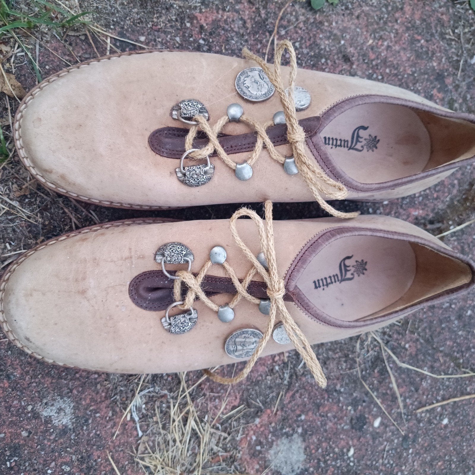 Haferlschuhe 42 Haferl schoenen Oktoberfest Lederhose, Ophalen of Verzenden, Zo goed als nieuw, Maat 52/54 (L)