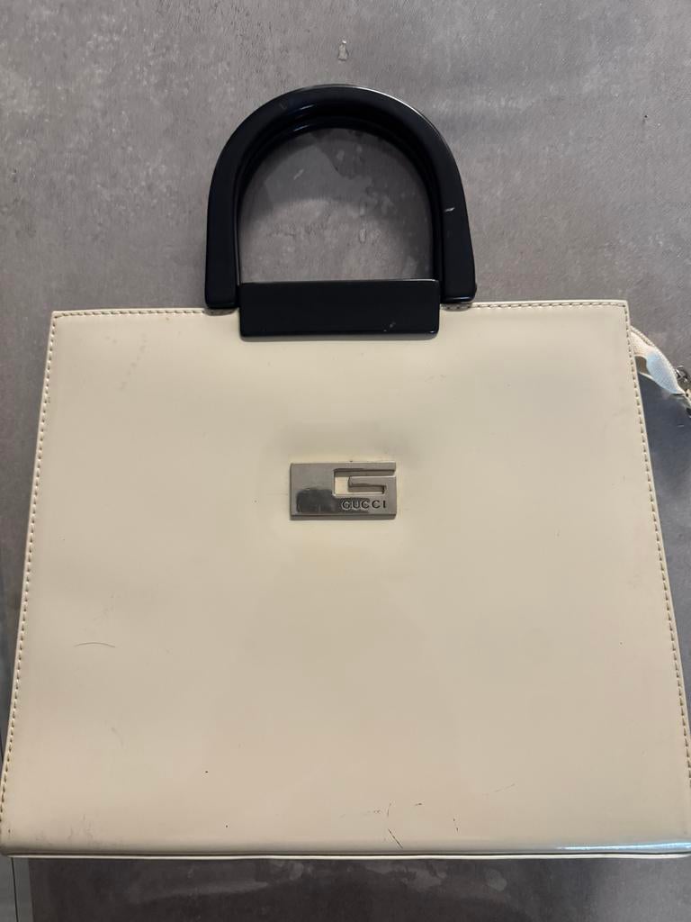 Gucci handtas, Ophalen of Verzenden, Gebruikt, Wit, Handtas
