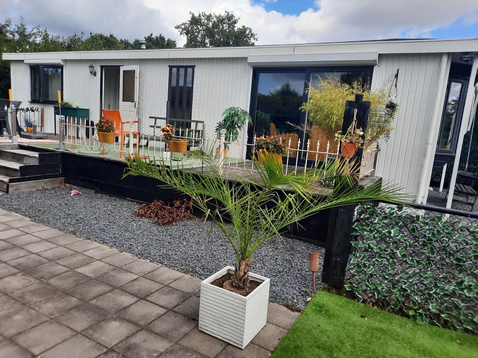 stacaravan met jaarplaats in Hoeven(NB), Tuin