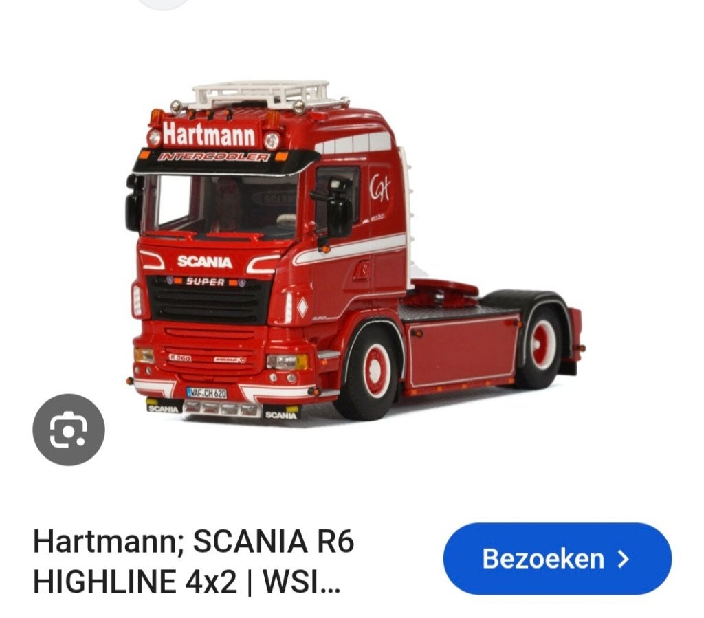 Scania Hartmann wsi gezocht, Ophalen of Verzenden, Zo goed als nieuw, Bus of Vrachtwagen, Wsi