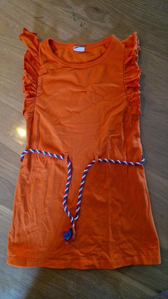 Oranje jurkje Hema | Maat 98/104, Meisje, Ophalen of Verzenden, Zo goed als nieuw, Jurk of Rok