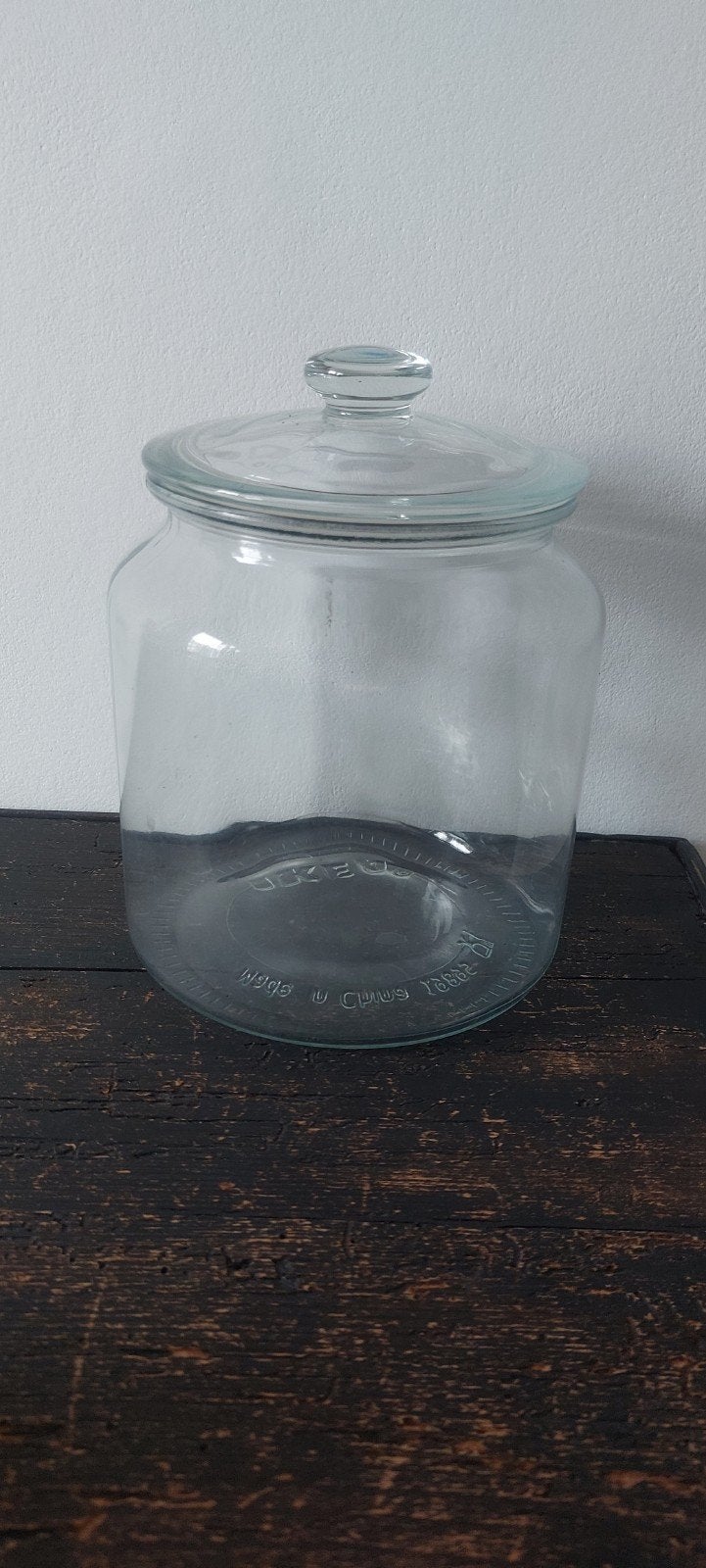3 glazen potten van IKEA, ideaal voor hobbyartikelen, Ophalen of Verzenden, Gebruikt, Glas