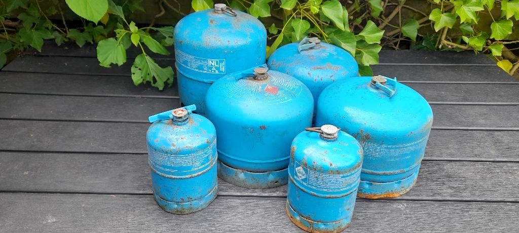 Gasflesjes statiegeld flesjes campingaz leeg, Caravans en Kamperen, Kampeeraccessoires, Ophalen of Verzenden, Gebruikt