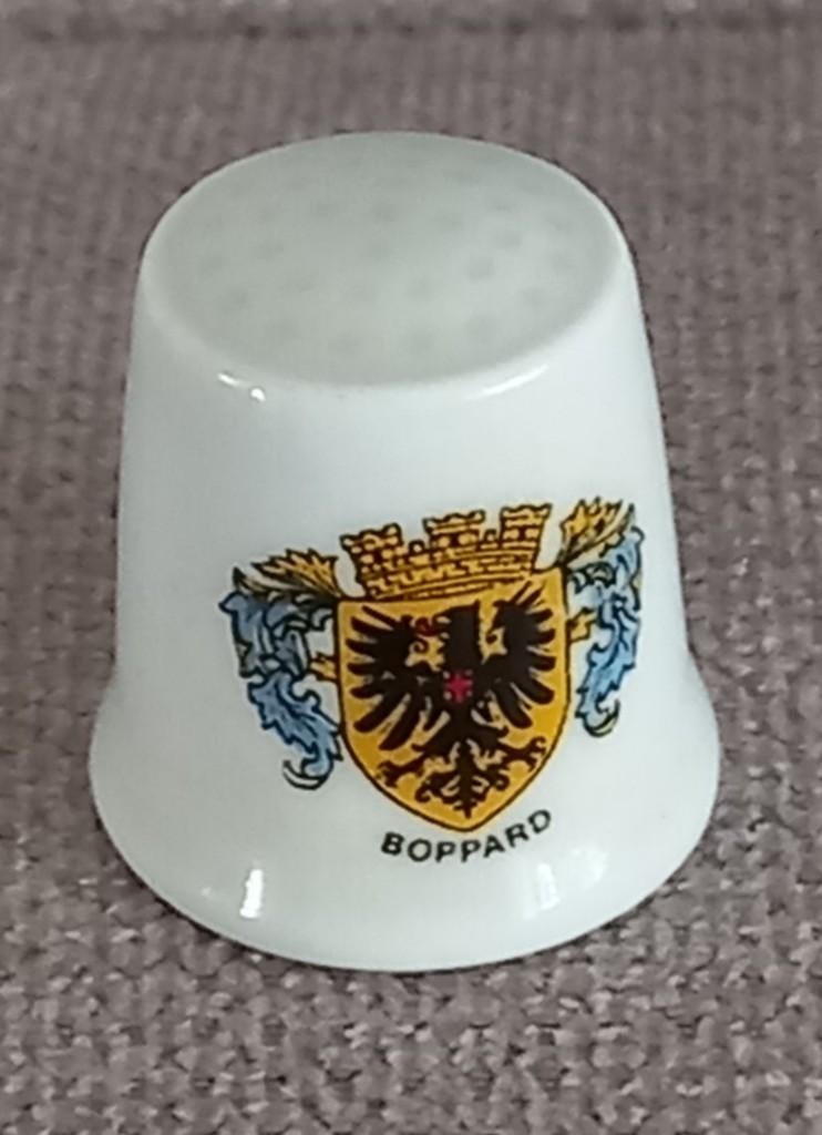 Vingerhoedje Boppard Duitsland, Verzamelen, Vingerhoedjes, Ophalen of Verzenden, Zo goed als nieuw, Porselein, Buitenland