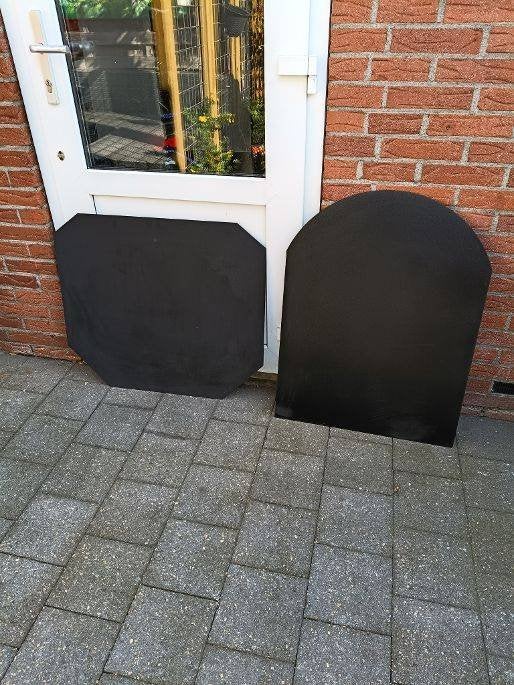 orginele metalen vloerplaat voor de houtkachel allesbrander, Huis en Inrichting, Kachels, Ophalen, Gebruikt, Houtkachel, Vrijstaand
