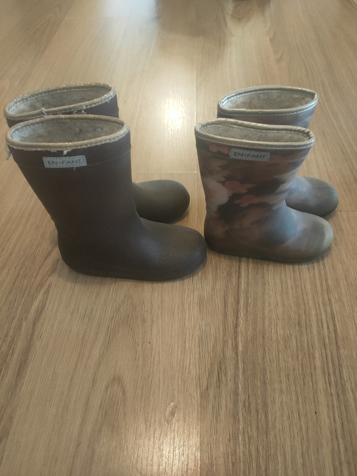 2 paar EN FANT regenlaarsjes maat 29 en 27, Ophalen, EN FANT, Gebruikt, Jongetje of Meisje