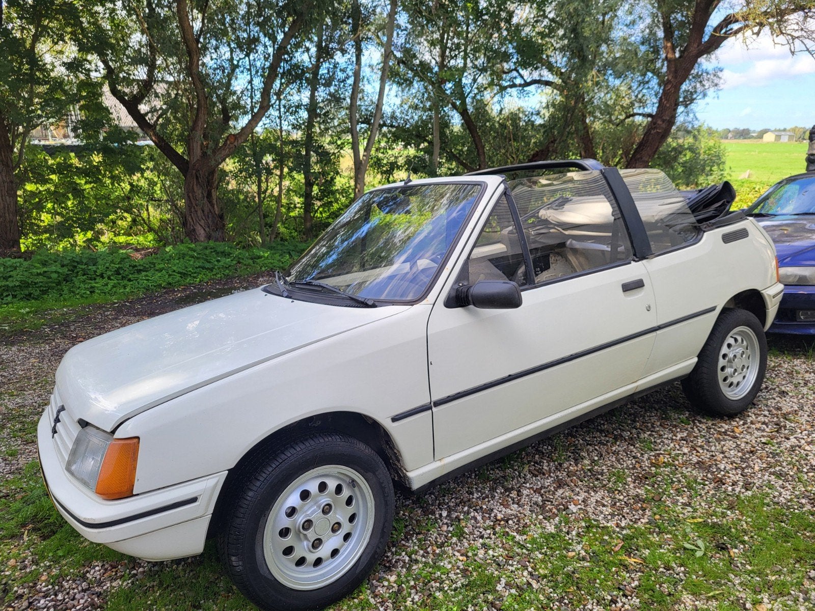 Peugeot 205 CT Cabriolet S6 - Projectauto, Voorwielaandrijving, Stof, Cabriolet, Wit