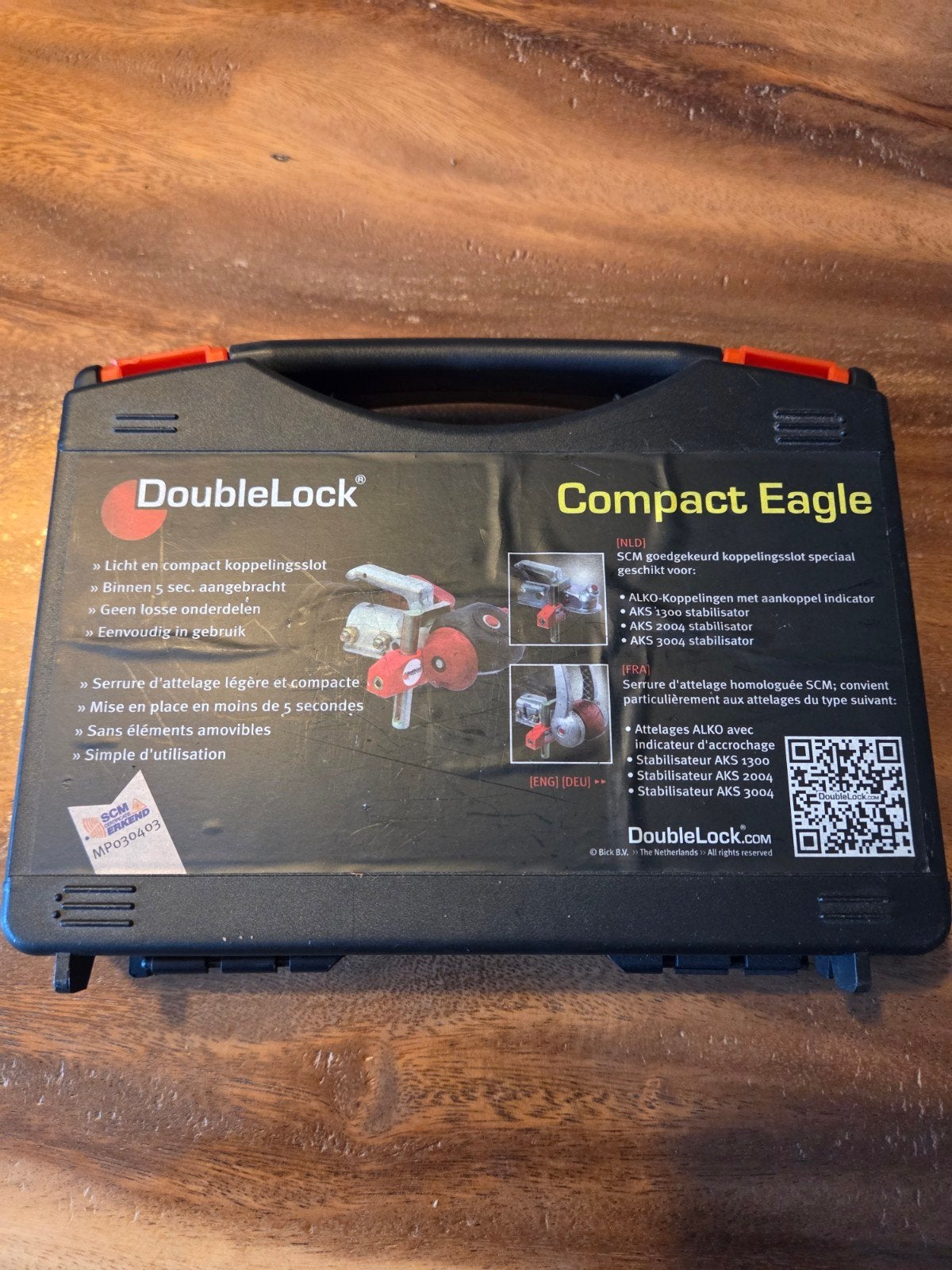 DoubleLock Compact Eagle Koppeling Slot SCM Goedgekeurd, Caravans en Kamperen, Ophalen of Verzenden, Zo goed als nieuw