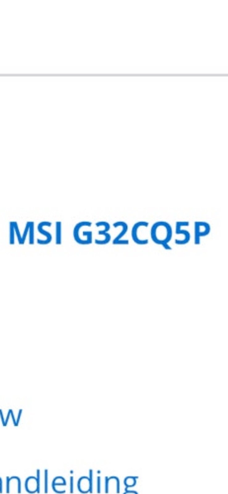 Beeldscherm msi, Ophalen, Zo goed als nieuw, 60 Hz of minder