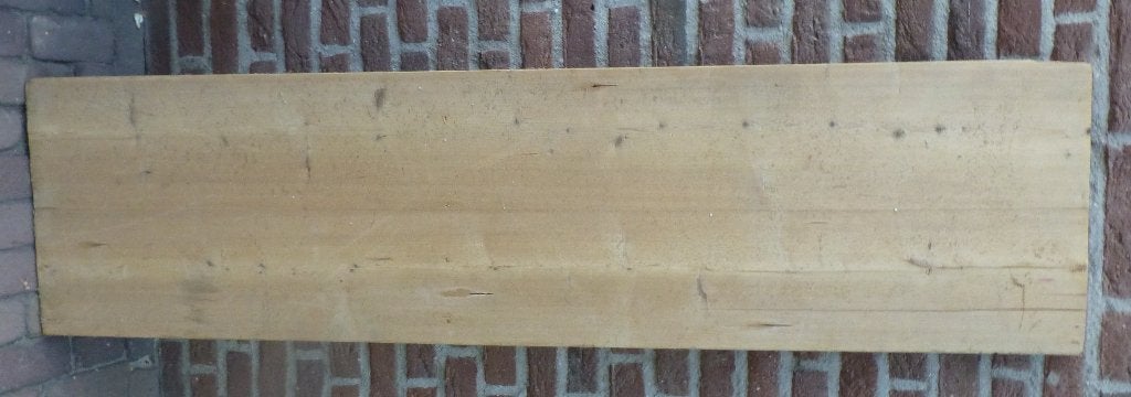 GELOOGD GRENEN PLANKEN VOOR TAFELBLAD + ONDERSTEL, Antiek en Kunst, Ophalen