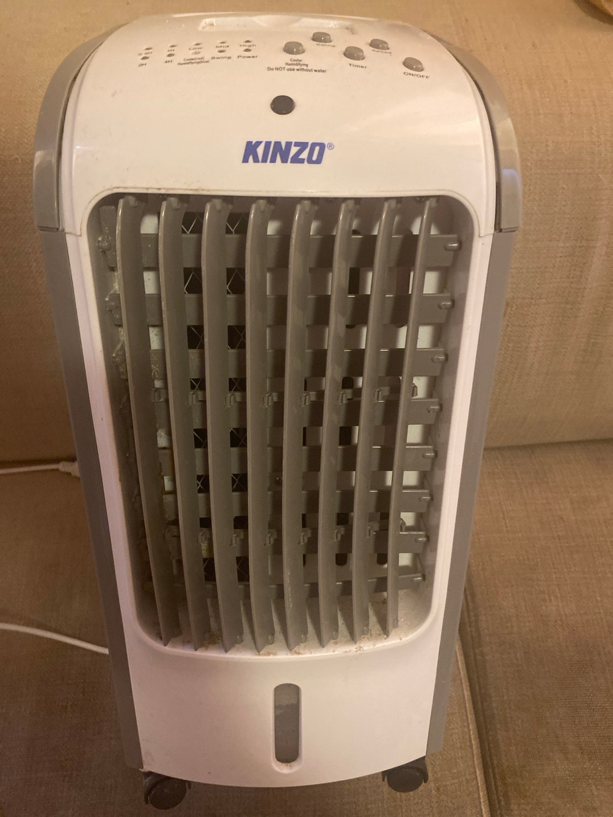 Kinzo Mobiele Airco / Luchtkoeler met Timer en 3 Snelheden, Witgoed en Apparatuur, Airco's, Ophalen, Gebruikt, Minder dan 60 m³