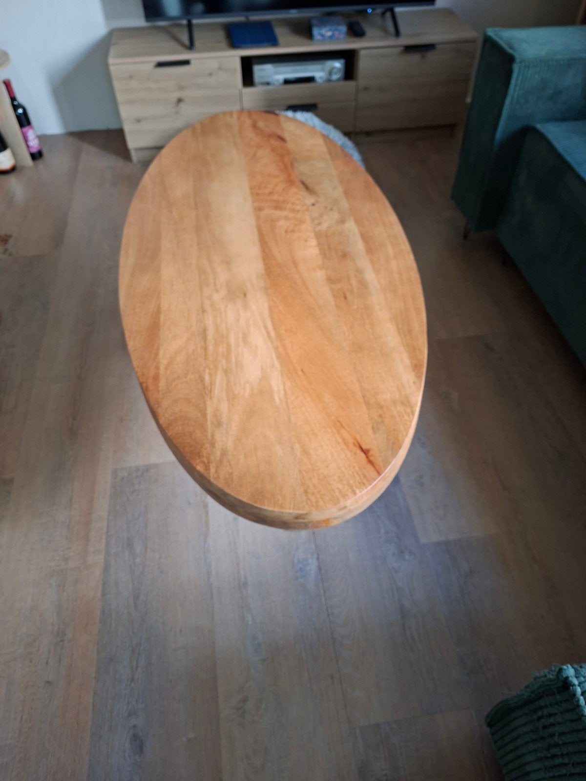 salon tafel ovaal, Ophalen, 50 – 75, 50 tot 100 cm, Zo goed als nieuw