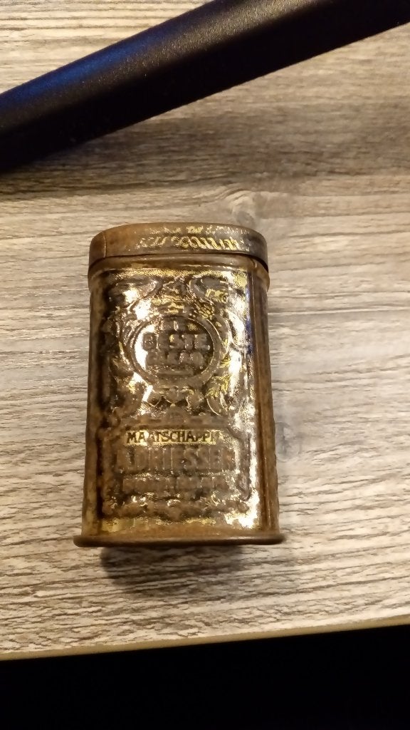Antiek blikje 'Maatschappij Adriaan Driessen cacao chocolade, Ophalen of Verzenden, Gebruikt, Overige, Overige merken