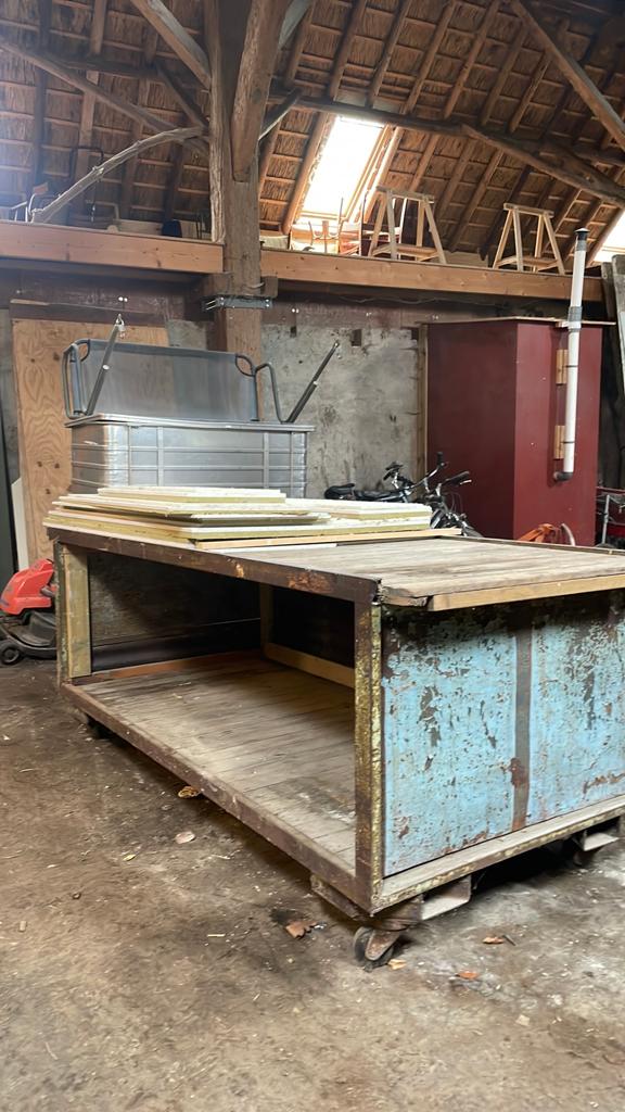 Robuuste Kweektafel / Werkbank op Wielen, Tuin en Terras, Ophalen, Gebruikt, Kweektafel