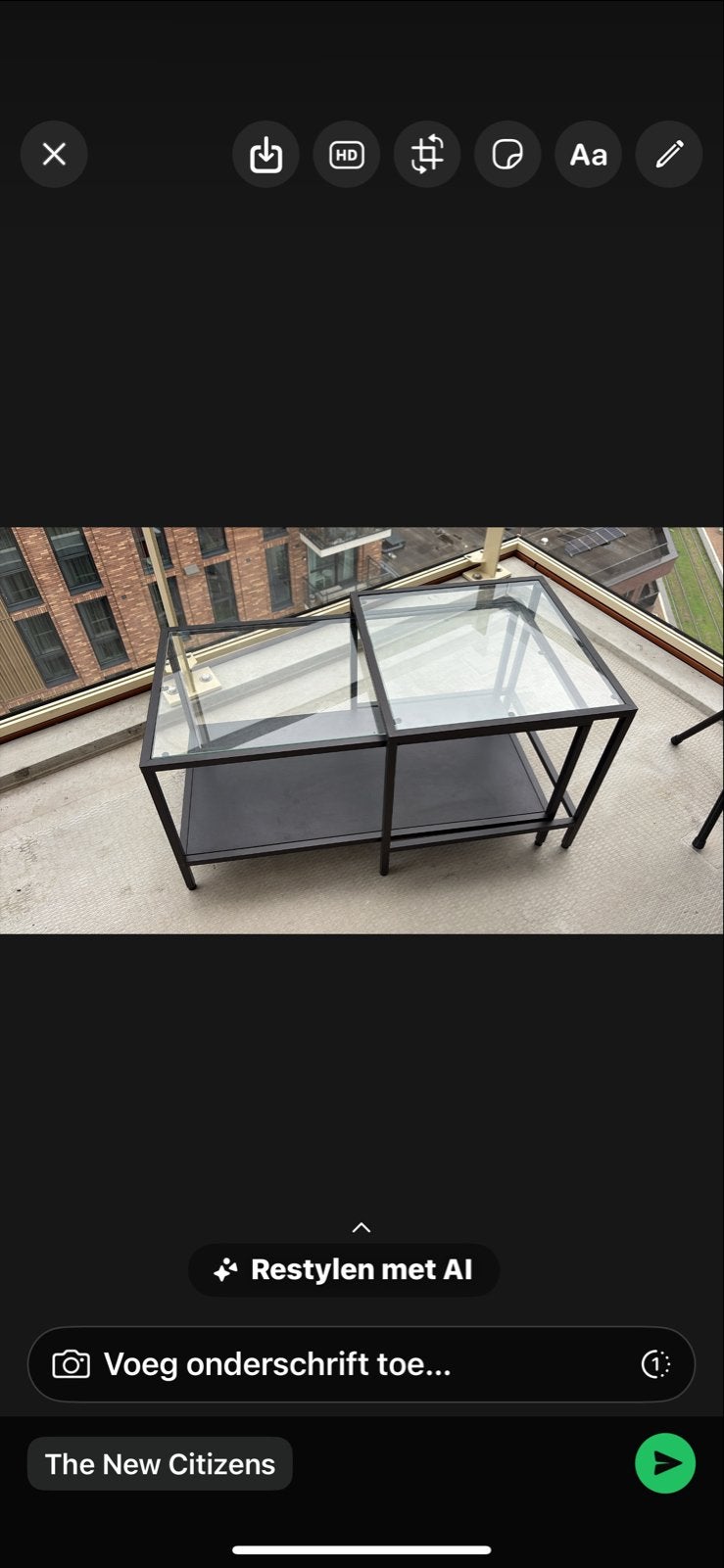 Set van 2 moderne salontafels met glazen blad, Ophalen, Minder dan 50 cm, Vierkant, 5 – 50