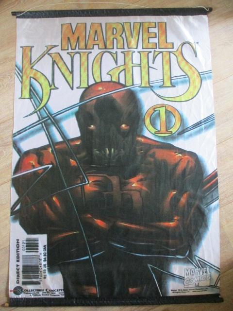 adv11057 marvel knights poster vlag, Verzamelen, Ophalen, Superheld, Gebruikt, Overige typen
