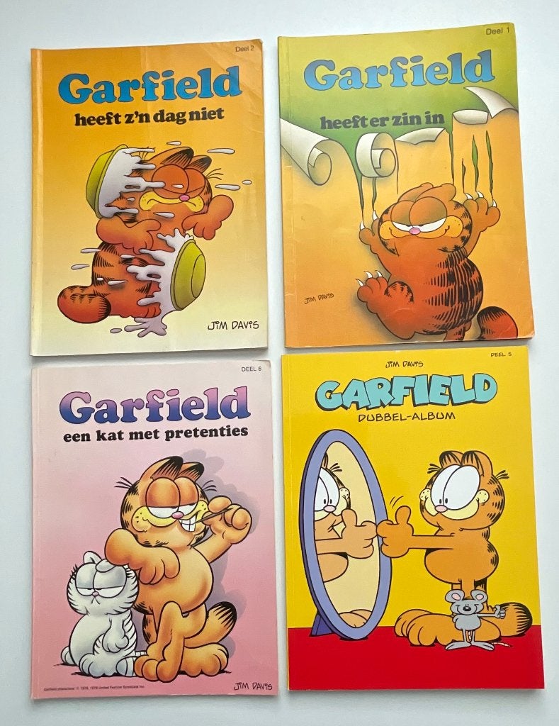 Garfield  nr 1.2.5.6., Eén stripboek, Ophalen of Verzenden, Zo goed als nieuw