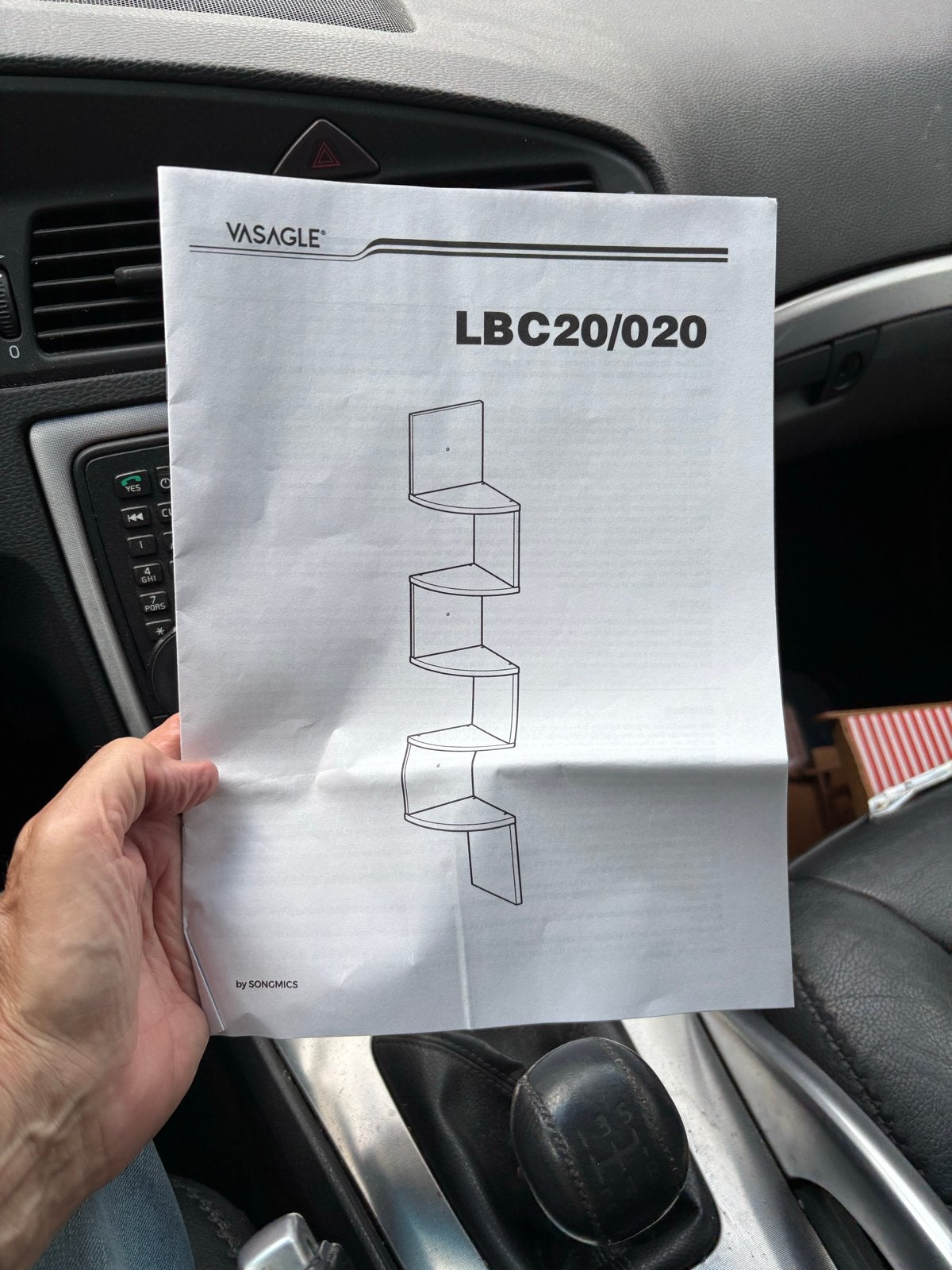 VASAGLE Hoekrek LBC20WT - Nieuw in doos, Ophalen of Verzenden, Nieuw