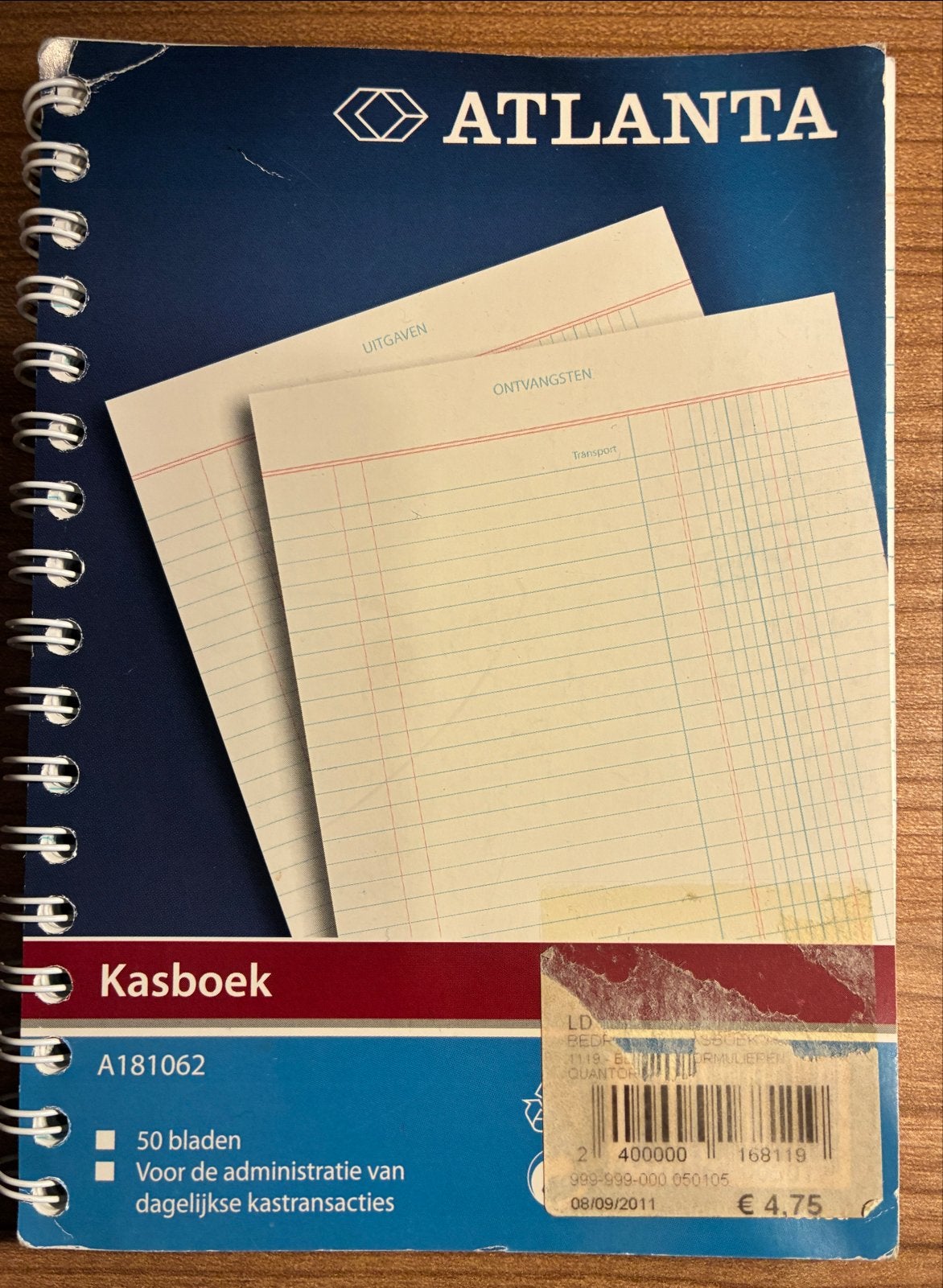 Kasboek A6, Ophalen of Verzenden, Zo goed als nieuw