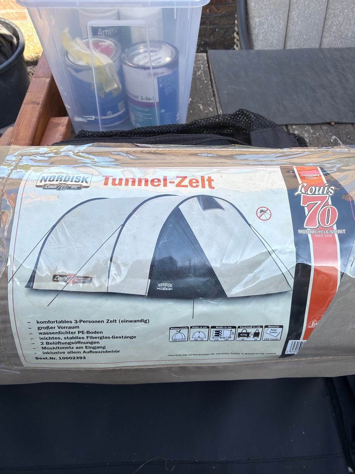 Nordisk Tunnel-Zelt Louis 70 - Comfortabel 3-persoons, Ophalen, Nieuw, Tot en met 3
