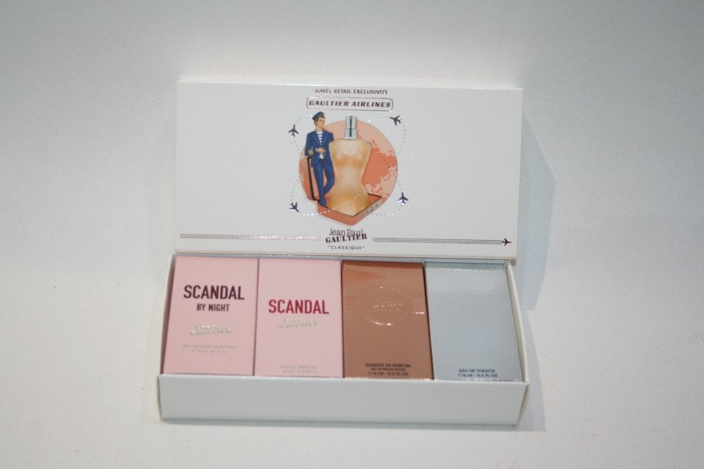 J.P.Gaultier 4 Miniatuur Travelset Damen nieuw & OVP, Verzenden, Nieuw, Miniatuur, Gevuld