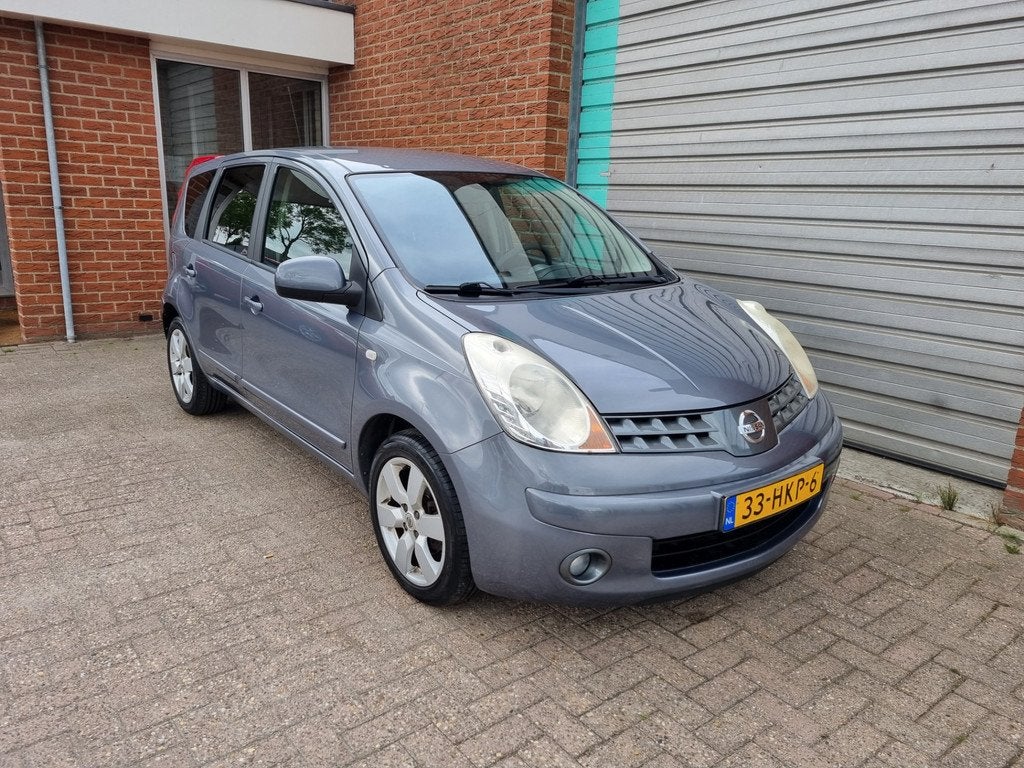 Nissan Note 1.4 Life 5-Drs Airco! Bj:2009 NAP!, Voorwielaandrijving, Gebruikt, 4 cilinders, Blauw