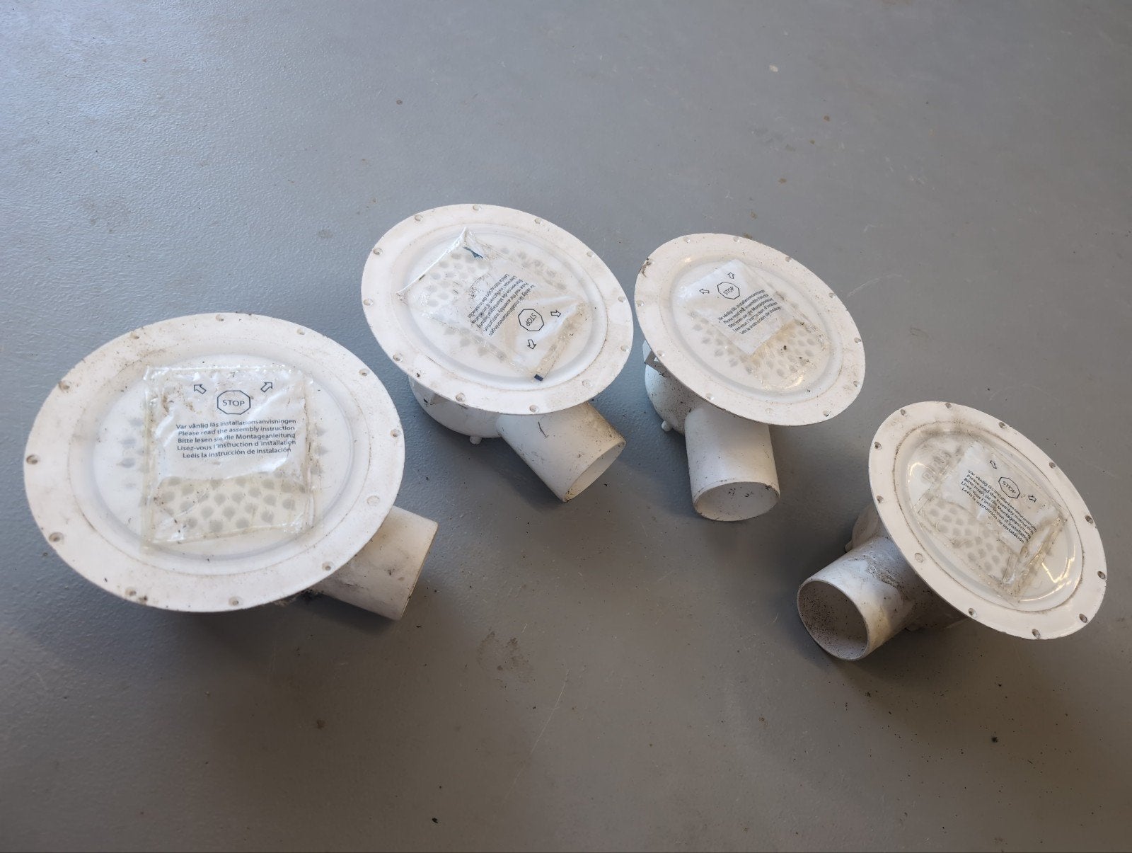 4 van den Berg vinylputten 406/75mm - Nieuw, 60 tot 80 mm, Nieuw, Ophalen of Verzenden, Minder dan 2 meter