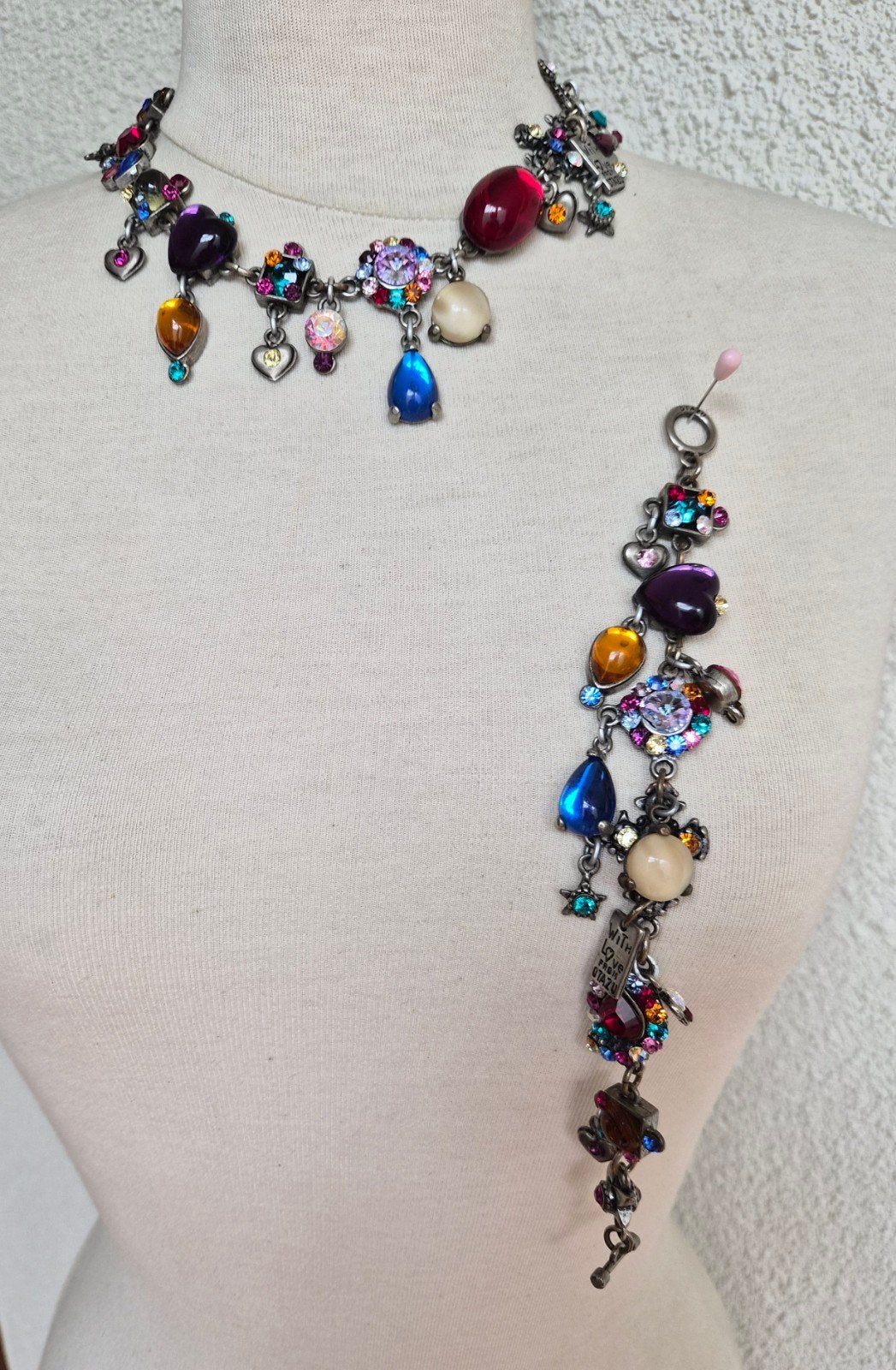 Unieke Retro OTAZU set (ketting en armband) inclusief doos, Ophalen of Verzenden, Overige materialen