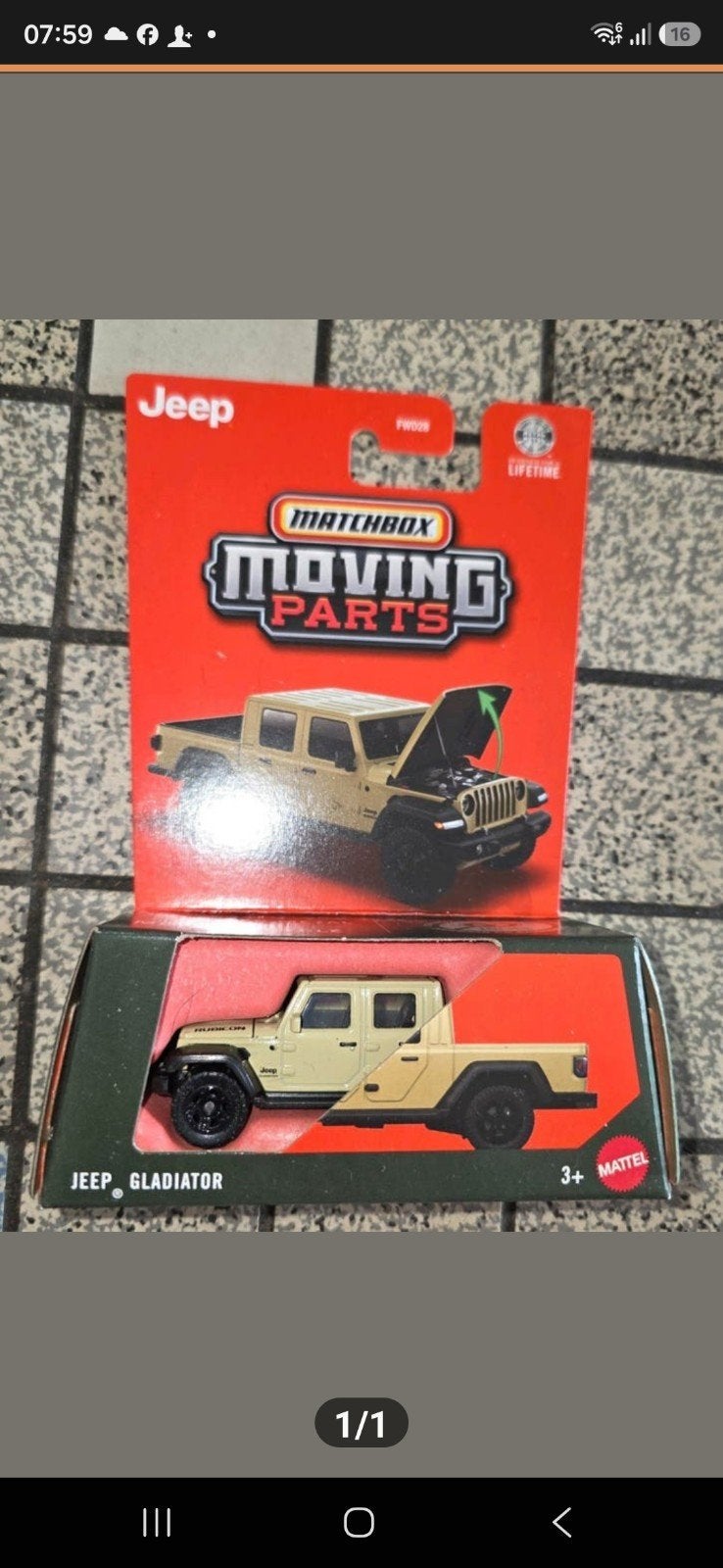 Matchbox Moving Parts Jeep Gladiator - Nieuw in verpakking, Verzamelen, Speelgoed, Ophalen of Verzenden