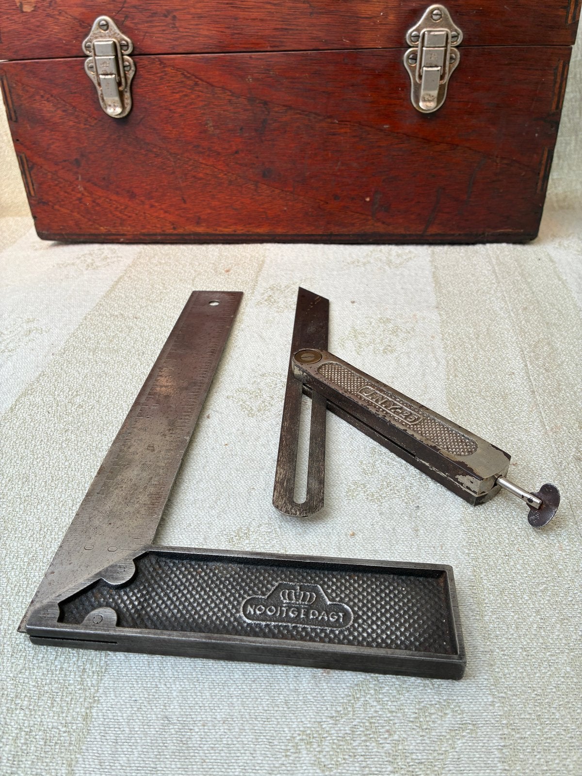 Vintage Lot Nooitgedagt winkelhaak en zwaaihaak, Ophalen of Verzenden