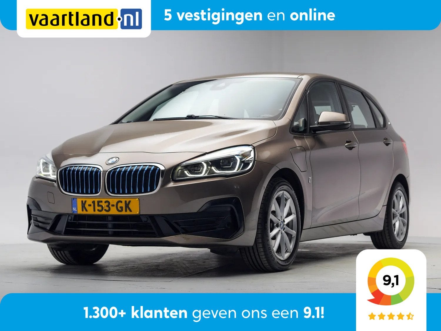 BMW 2 Serie Active Tourer 225xe iPerformance Aut [ Clima / E, Automaat, 136 pk, Gebruikt, Bedrijf
