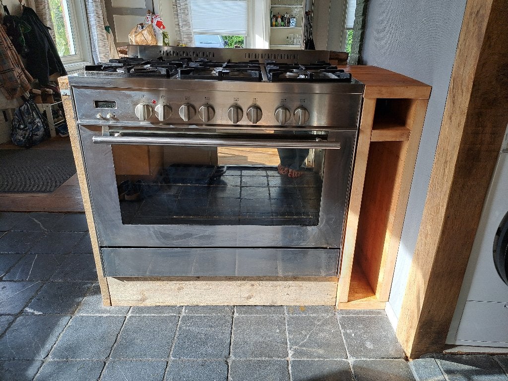 Gasfornuis 6 pits met grote oven, Ophalen, Gebruikt, 60 cm of meer, Gas