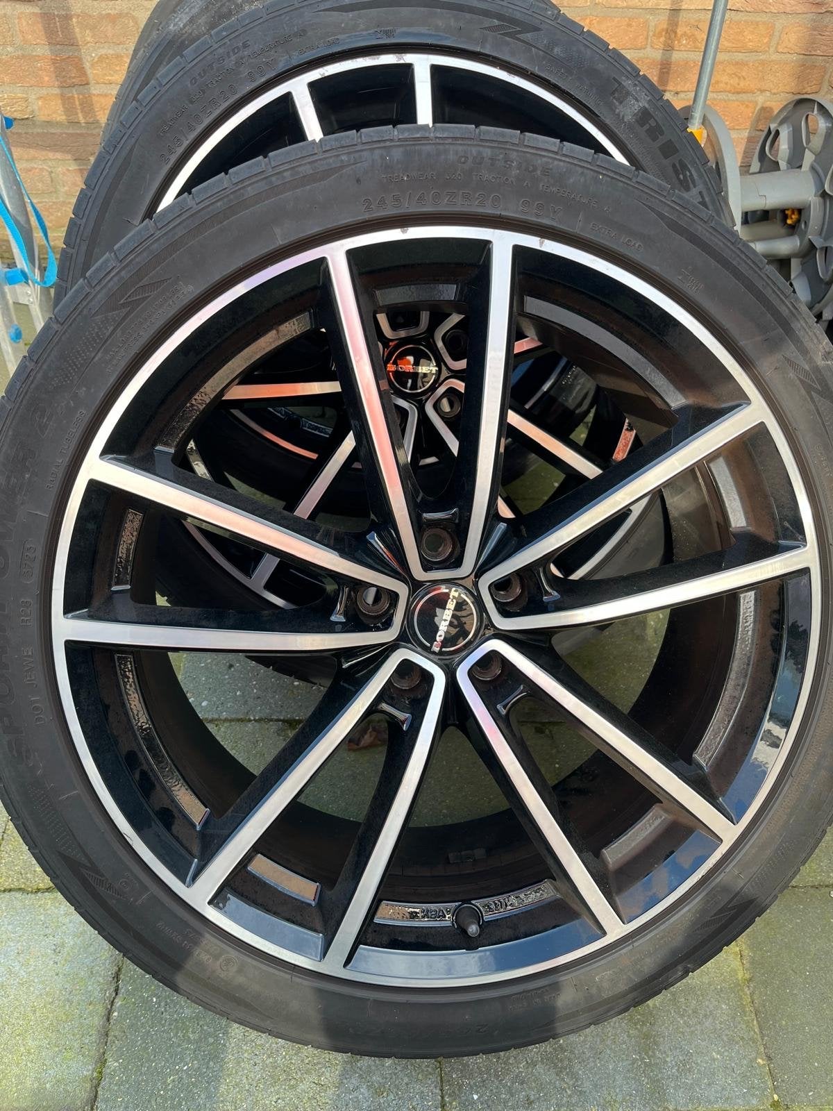 Borbet W Velgen met banden - 20 inch, Ophalen, Banden en Velgen, Personenwagen, 20 inch