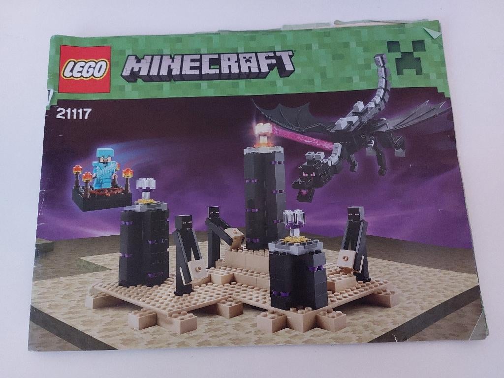 Lego Minecraft 21117 The Ender Dragon / de Enderdraak, Compleet, Gebruikte blokjes met nopjes, Minecraft, Lego