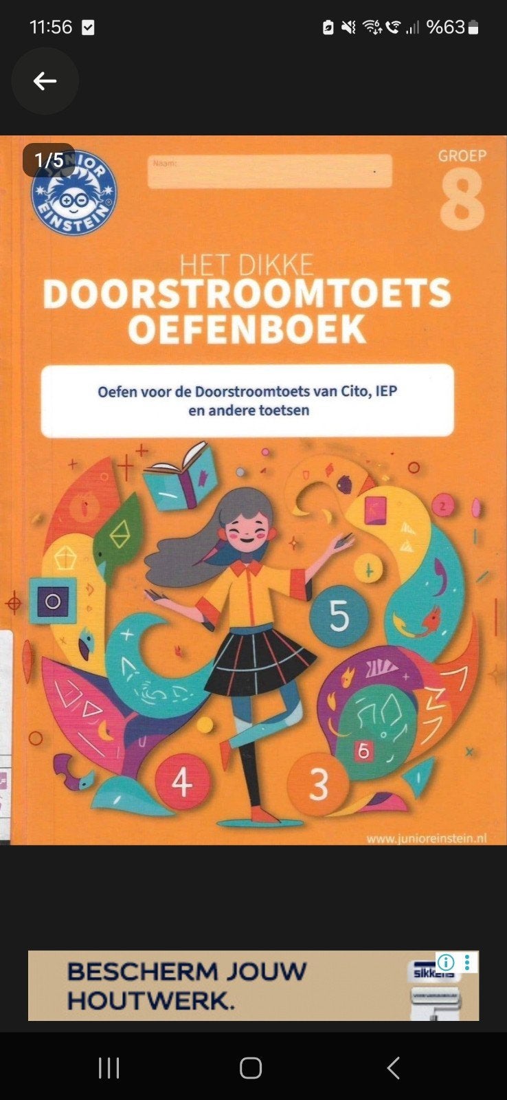 Junior Einstein Doorstroomtoets Oefenboek Groep 8 (PDF), Verzenden, Gelezen, Overige niveaus, Nederlands