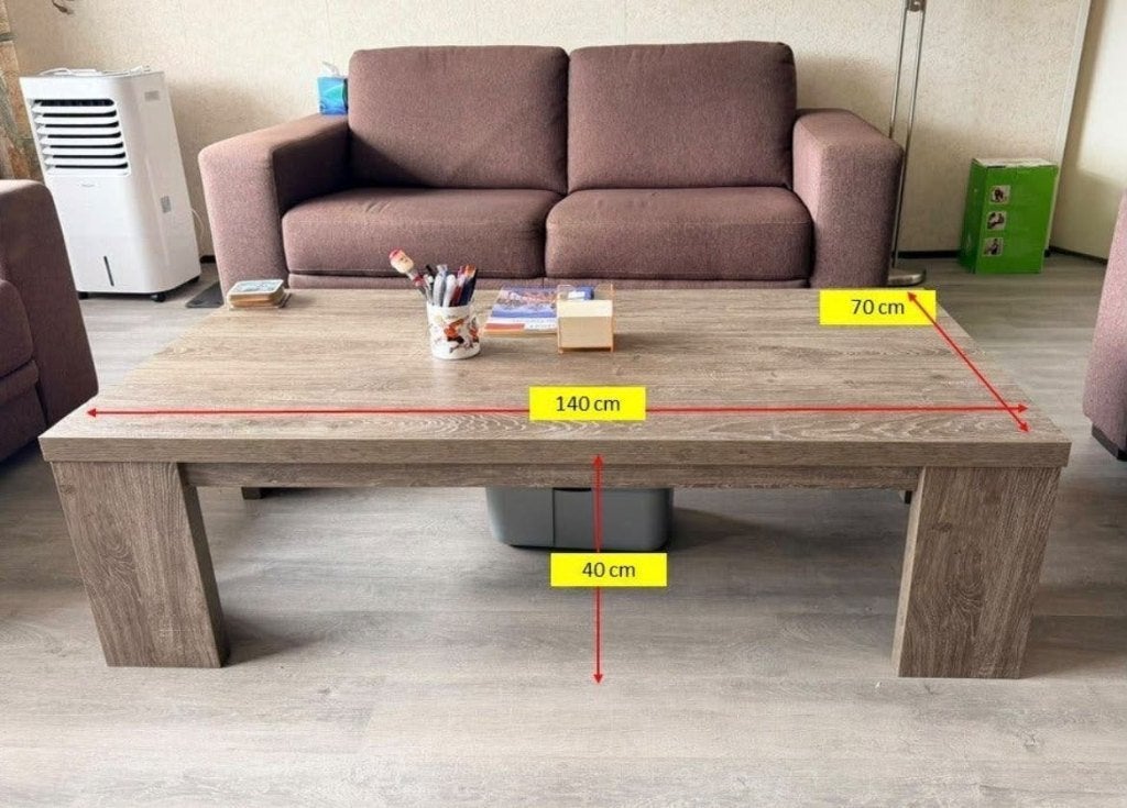 Salontafel, Huis en Inrichting, Ophalen, Gebruikt, 100 tot 150 cm, 50 tot 100 cm
