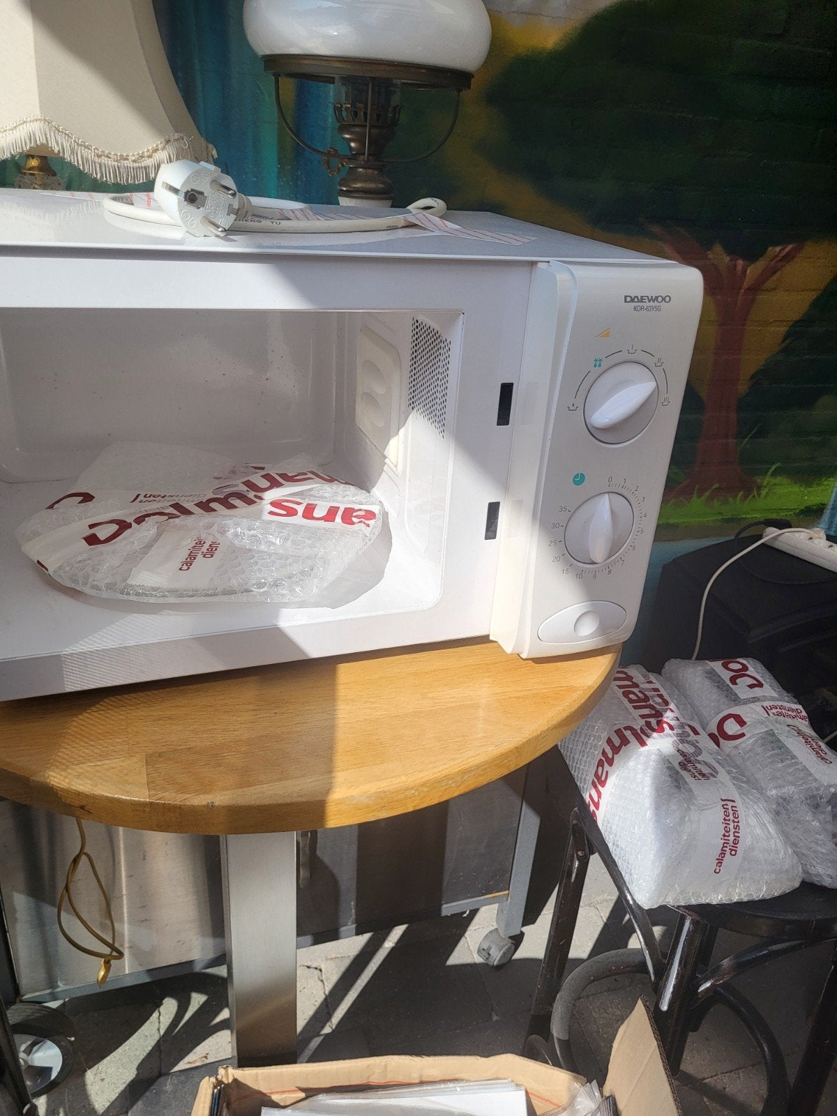 Daewoo KOR-63Y5G Magnetron - Compact en Vrijstaand, Witgoed en Apparatuur, Magnetrons, Gebruikt, Minder dan 45 cm, Grill, Ophalen of Verzenden